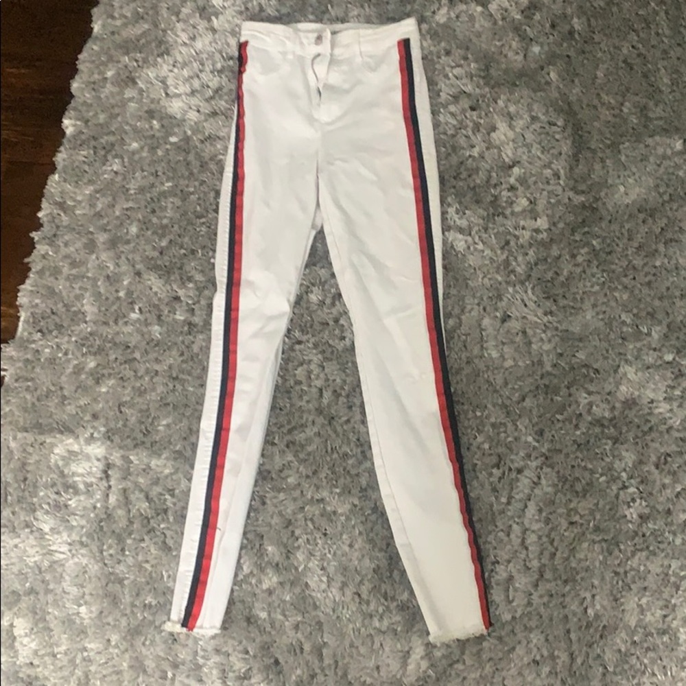 Zara white skinny jeans